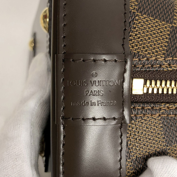 Louis Vuitton Alma PM Damier Ebene Brown Canvas Leather Handbag - Picture 5 of 7